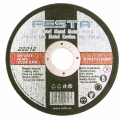Kotouč na kov řezný FESTA – 125 x 1,2 x 22,2 mm