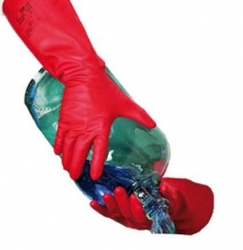 Solvex nitrilové rukavice - červené