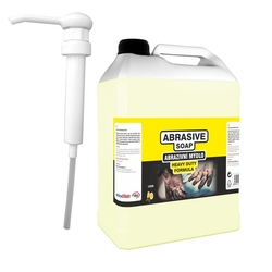 Mýdlo tekuté abrazivní s dávkovací pumpičkou, 5l, citron, SILCO