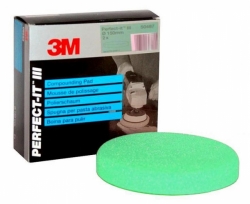 3M Pěnový lešticí kotouč vroubkovaný, zelený, 75 mm 50499