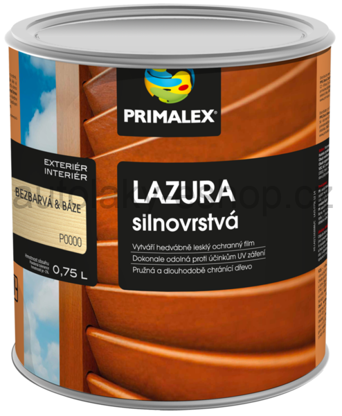 PRIMALEX Silnovrstvá lazura – 0,75 l