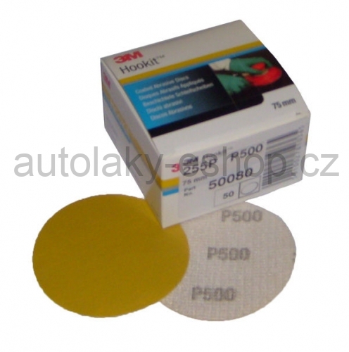 3M 255P Gold brusný kotouč, P500, 75 mm 50080